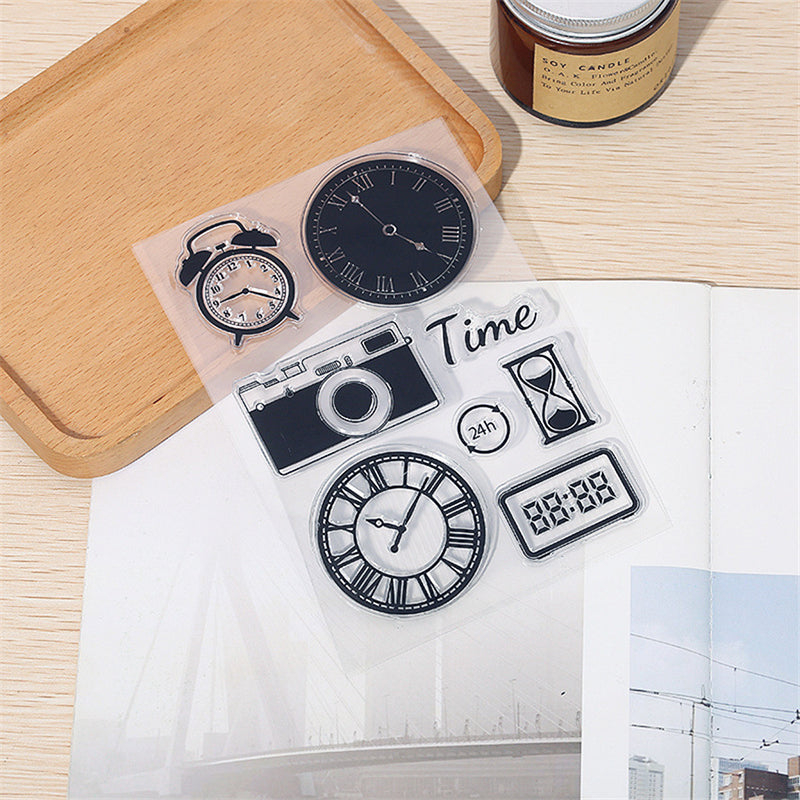 Kokorosa Clock and Camera Clear Stamps
