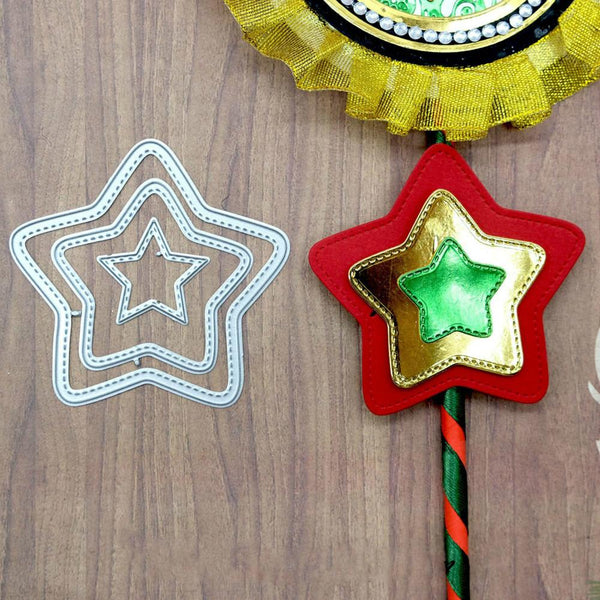 Kokorosa Cute Star Nesting Metal Cutting Dies