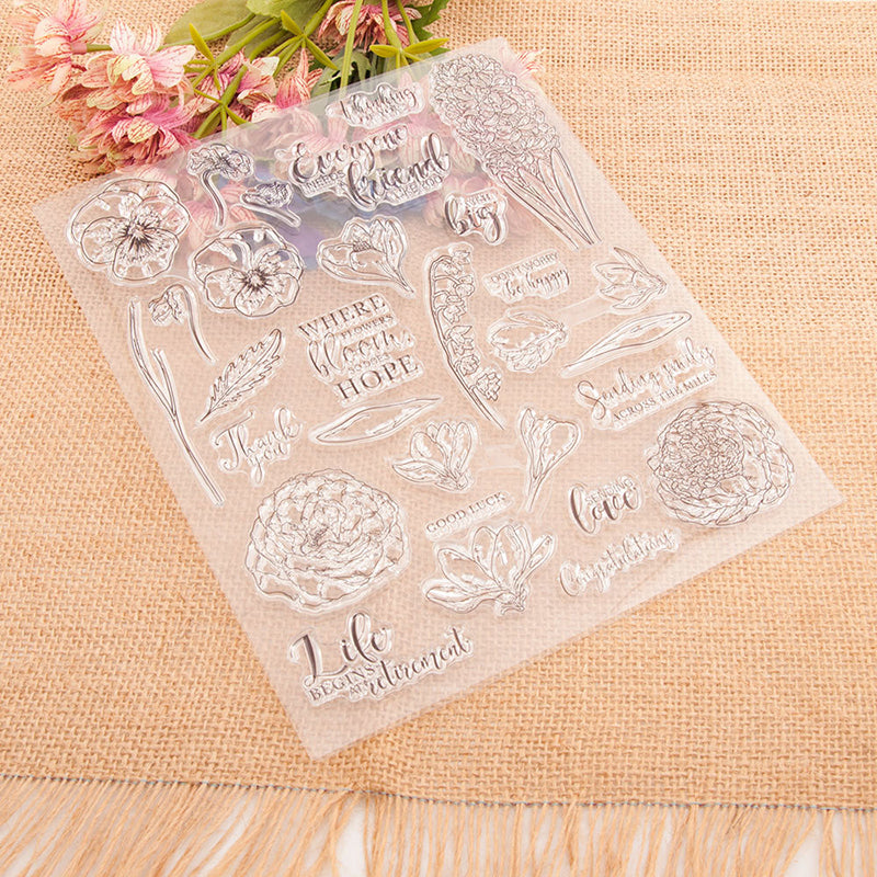 Kokorosa Different Flower Clear Stamps