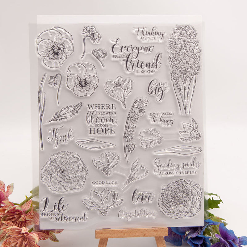 Kokorosa Different Flower Clear Stamps