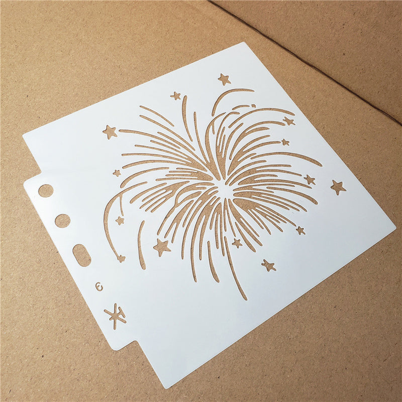 Kokorosa Firework DIY Painting Hollow Stencil