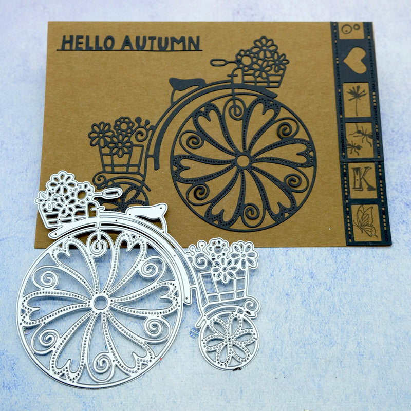 Kokorosa Floral Bicycle Metal Cutting Dies