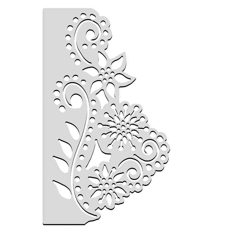 Kokorosa Flower Cluster Border Metal Cutting Dies