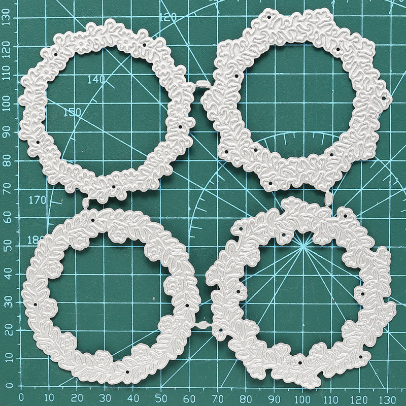 Kokorosa Four Circles Flower Frame Metal Cutting Dies