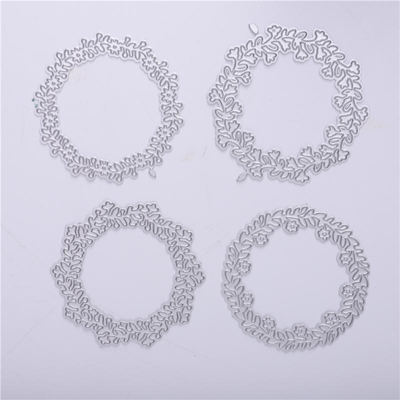 Kokorosa Four Circles Flower Frame Metal Cutting Dies