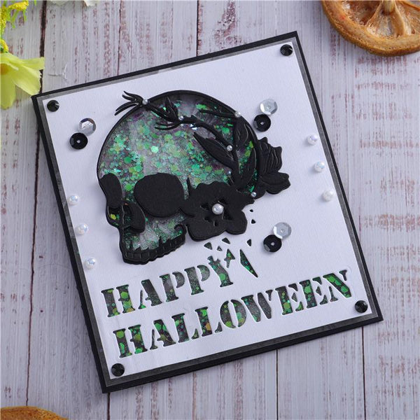 Kokorosa Happy Halloween Skull Metal Cutting Dies