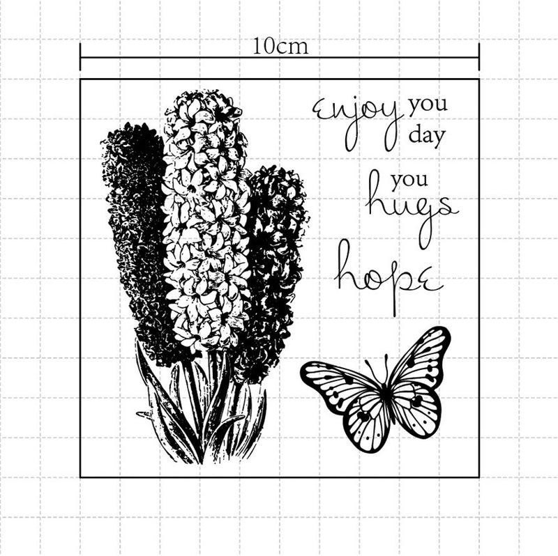 Kokorosa Hyacinth Clear Stamps