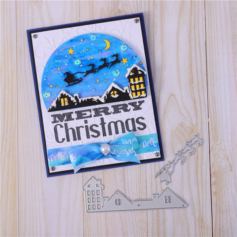 Kokorosa Merry Christmas Metal Cutting Dies