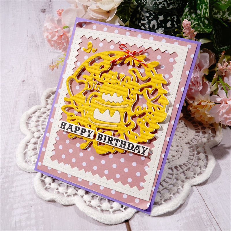 Kokorosa Metal Cutting Dies With 2pcs Birthday Border