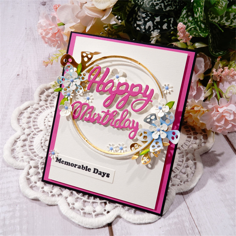 Kokorosa Metal Cutting Dies With 2pcs Birthday Border