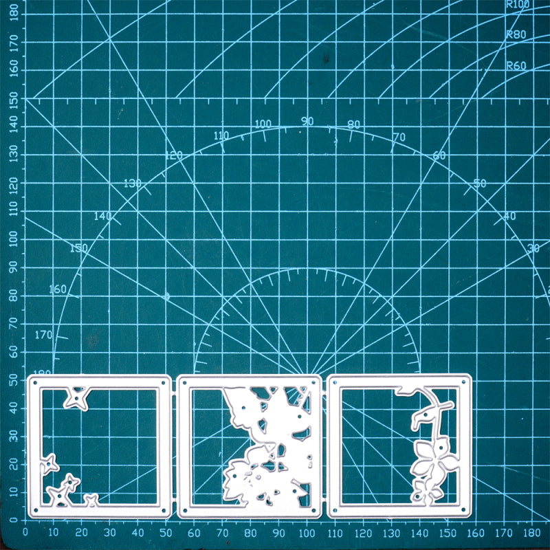 Kokorosa Metal Cutting Dies With 3pcs Flower Border