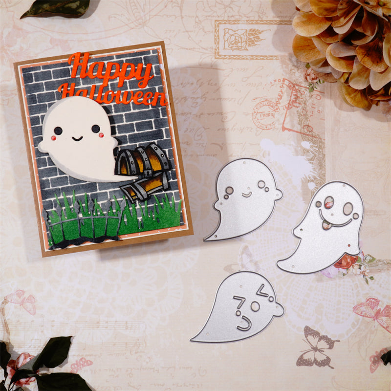 Kokorosa Metal Cutting Dies With 3pcs Lovely Ghost