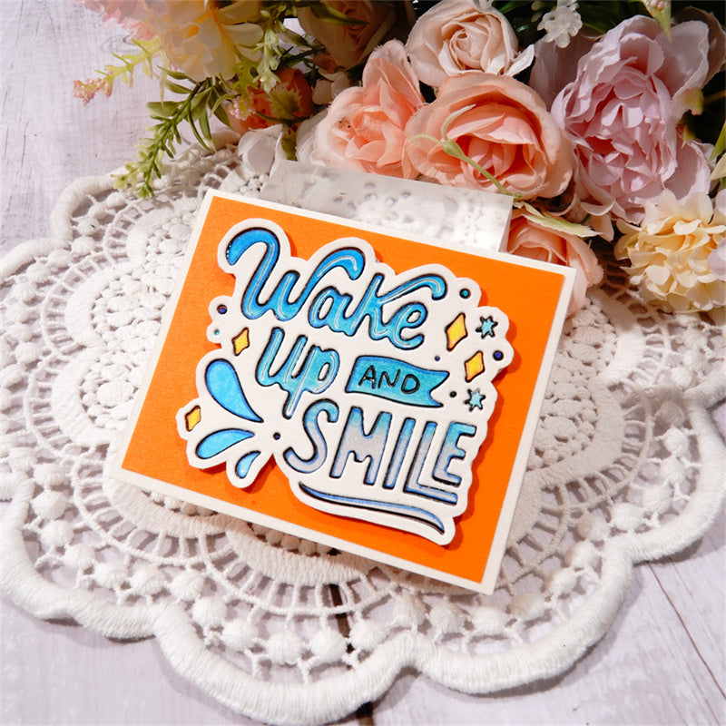 Kokorosa Metal Cutting Dies With 4pcs English Phrase Border