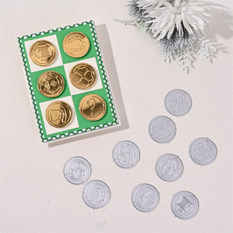 Kokorosa Metal Cutting Dies With 9 DIY Coins