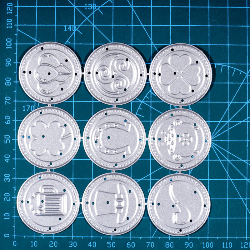 Kokorosa Metal Cutting Dies With 9 DIY Coins