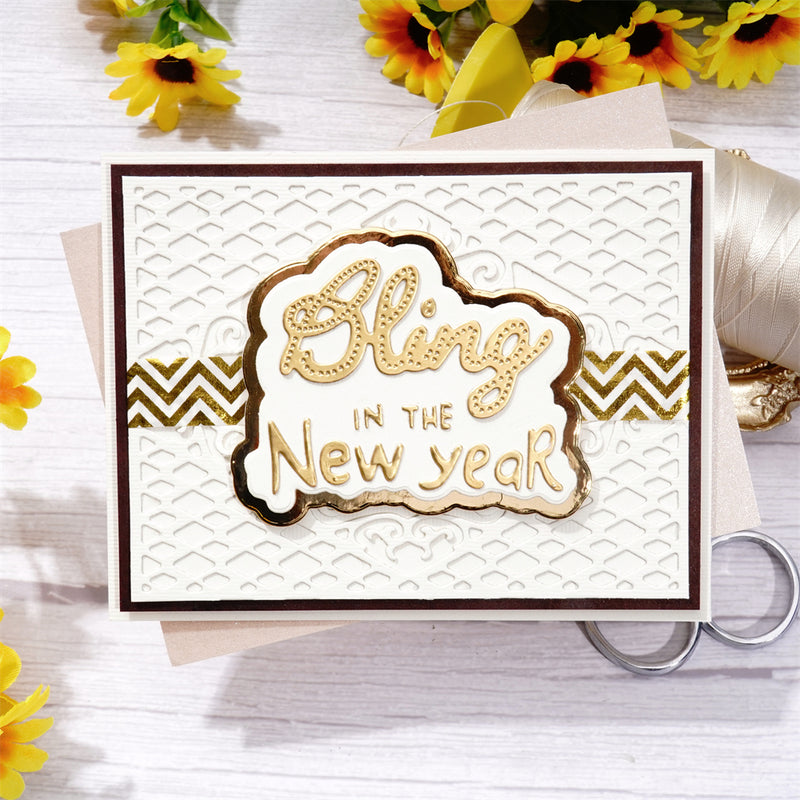 Kokorosa Metal Cutting Dies With "Bling In The New Year"