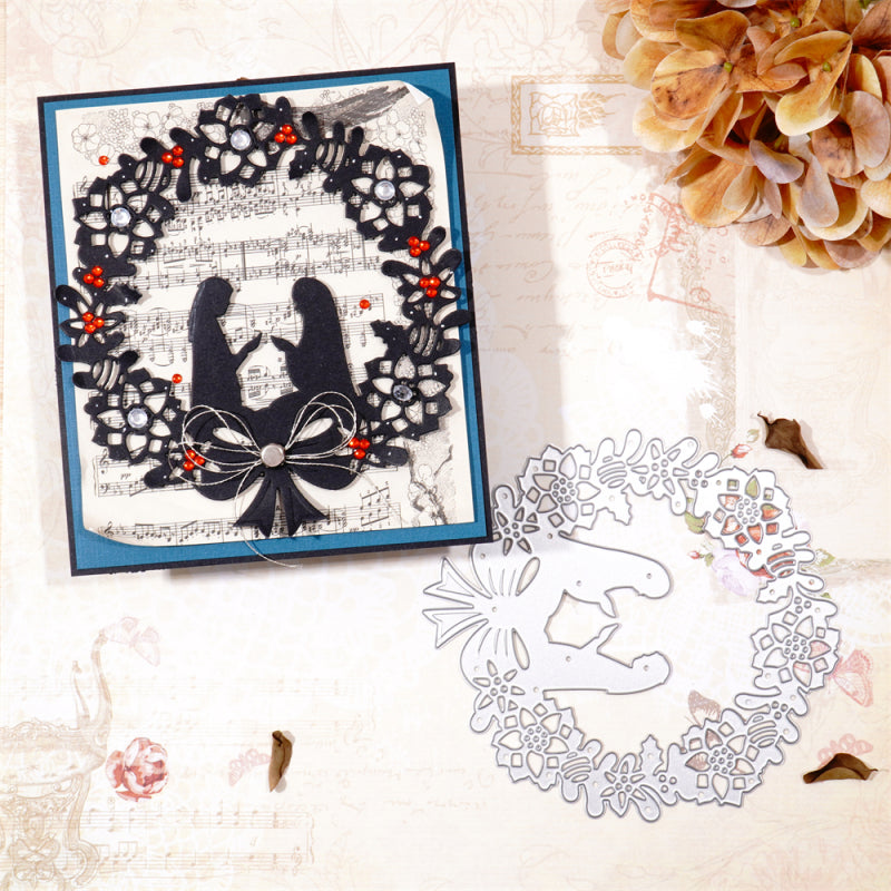 Kokorosa Metal Cutting Dies With Christmas Blessing Border