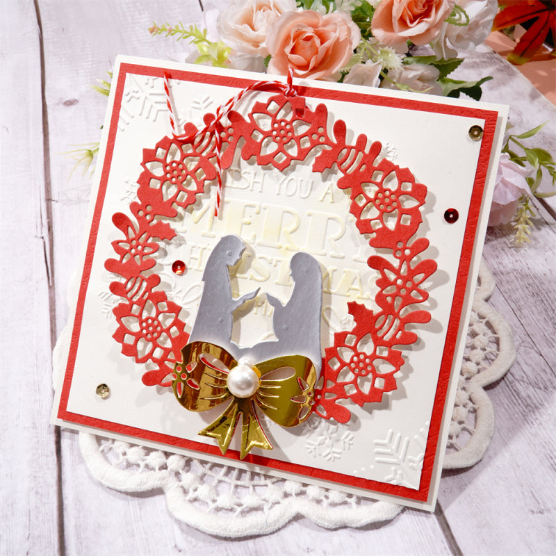 Kokorosa Metal Cutting Dies With Christmas Blessing Border