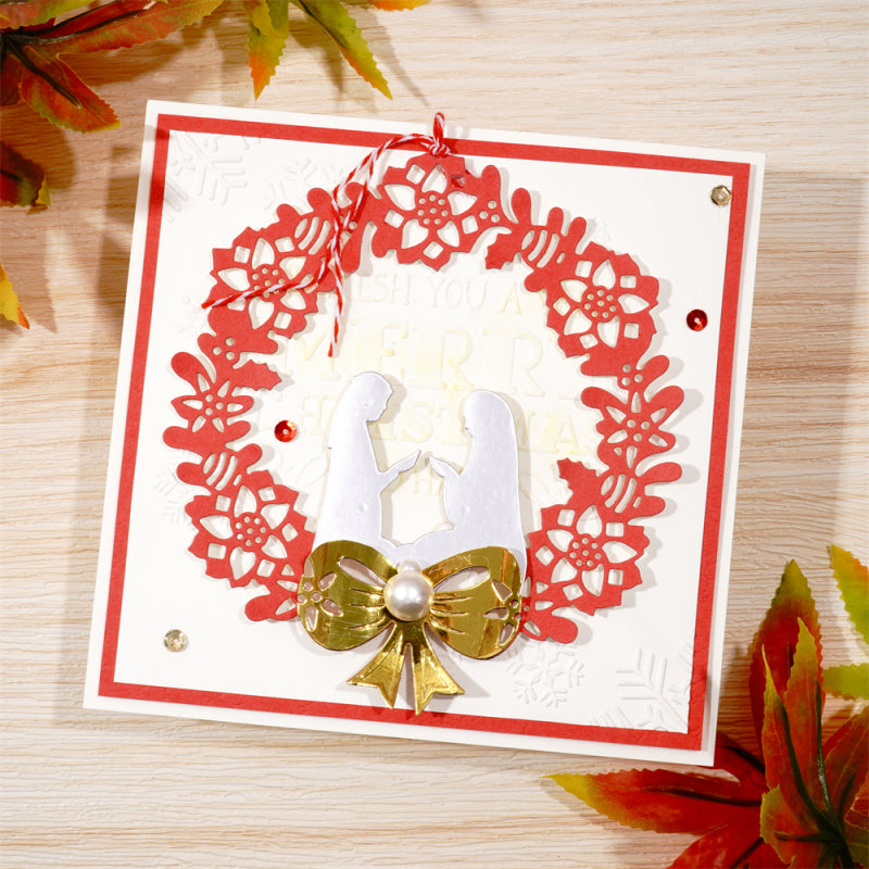 Kokorosa Metal Cutting Dies With Christmas Blessing Border