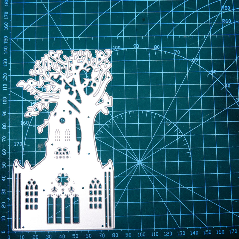 Kokorosa Metal Cutting Dies With Church and Tree