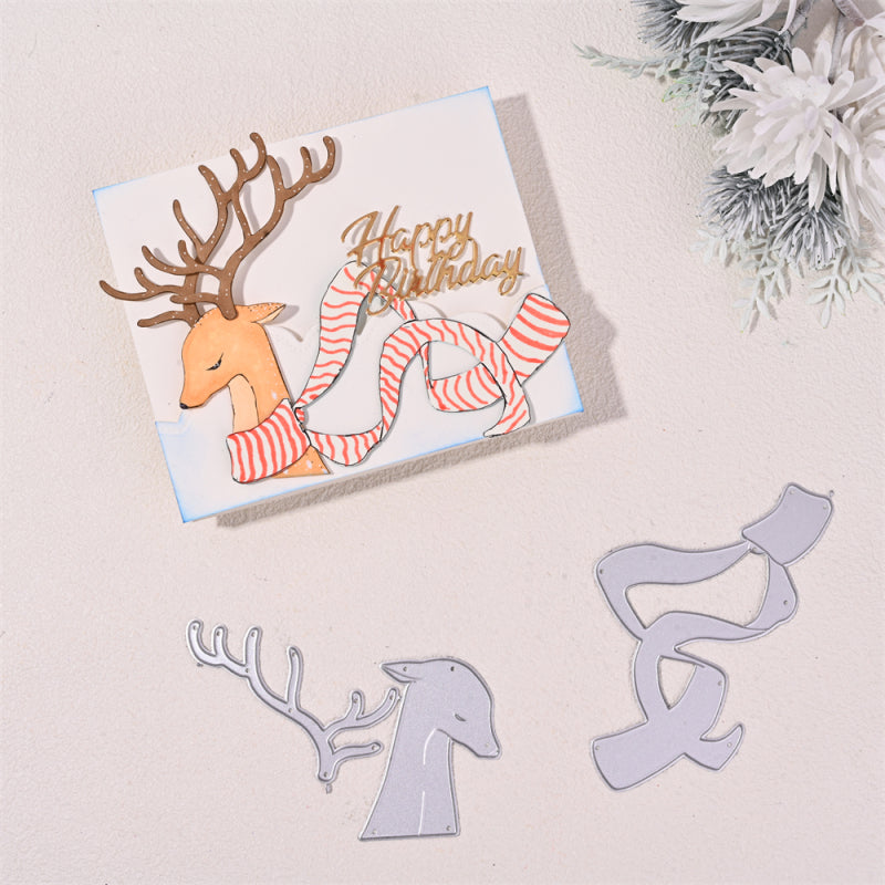 Kokorosa Metal Cutting Dies With Cute Christmas Deer