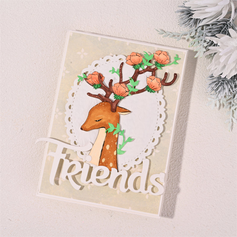 Kokorosa Metal Cutting Dies With Cute Christmas Deer