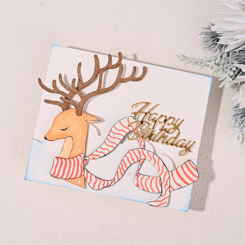 Kokorosa Metal Cutting Dies With Cute Christmas Deer