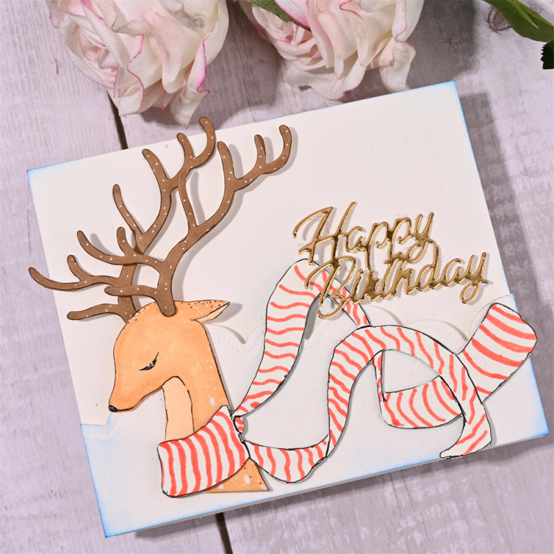 Kokorosa Metal Cutting Dies With Cute Christmas Deer