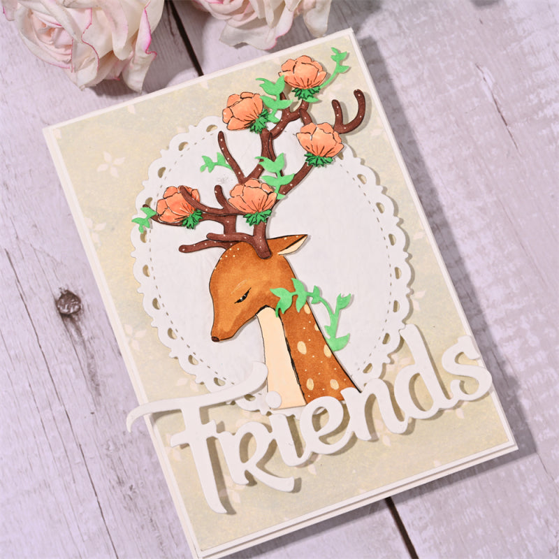 Kokorosa Metal Cutting Dies With Cute Christmas Deer