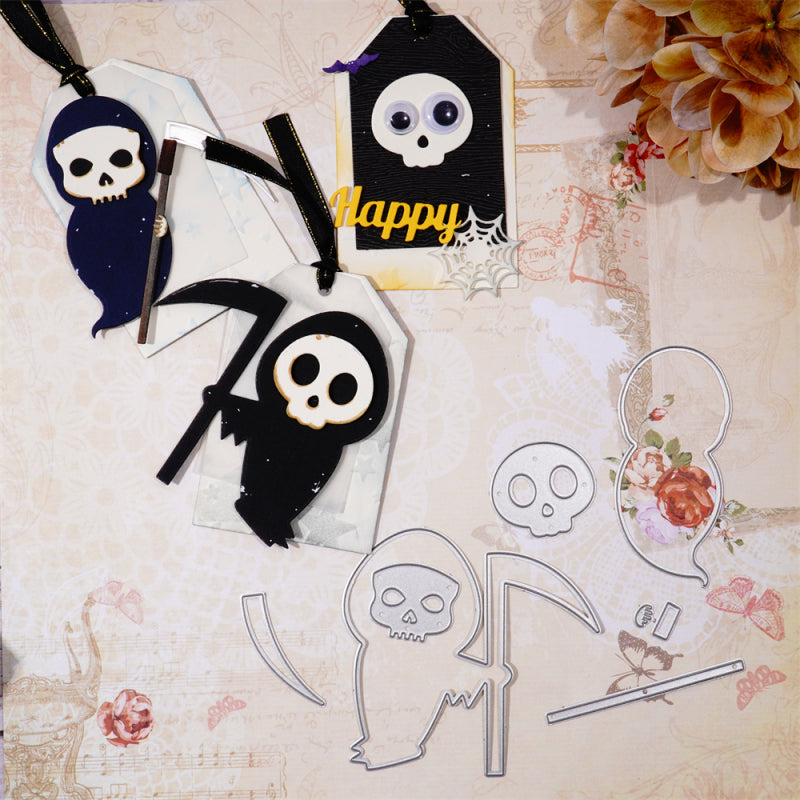 Kokorosa Metal Cutting Dies With Cute Grim Reaper