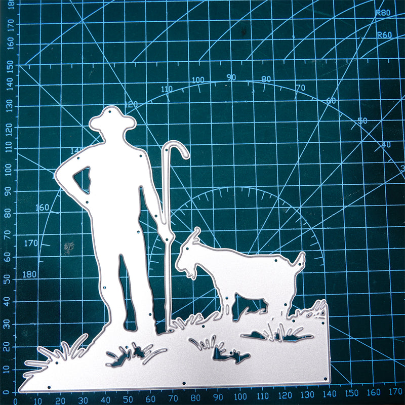 Kokorosa Metal Cutting Dies With Farmer and Goat