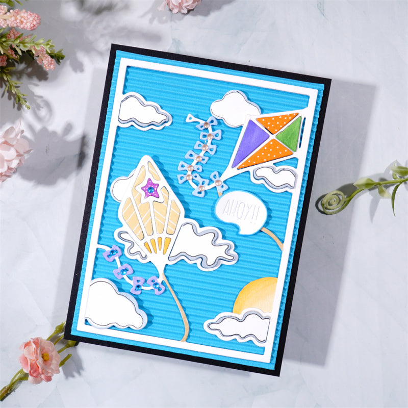 Kokorosa Metal Cutting Dies With Flying Kite Background Board