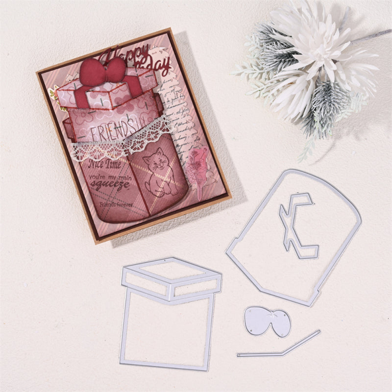 Kokorosa Metal Cutting Dies With Gift Box Pattern