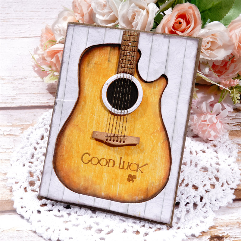 Kokorosa Metal Cutting Dies With Guitar Background Board