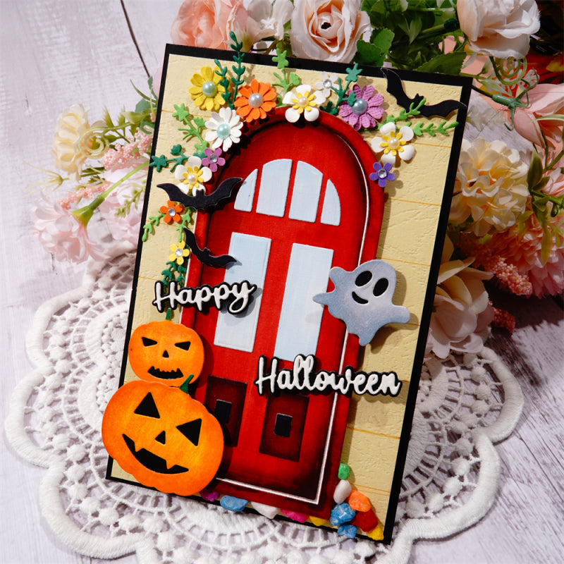 Kokorosa Metal Cutting Dies With Halloween Welcome Party