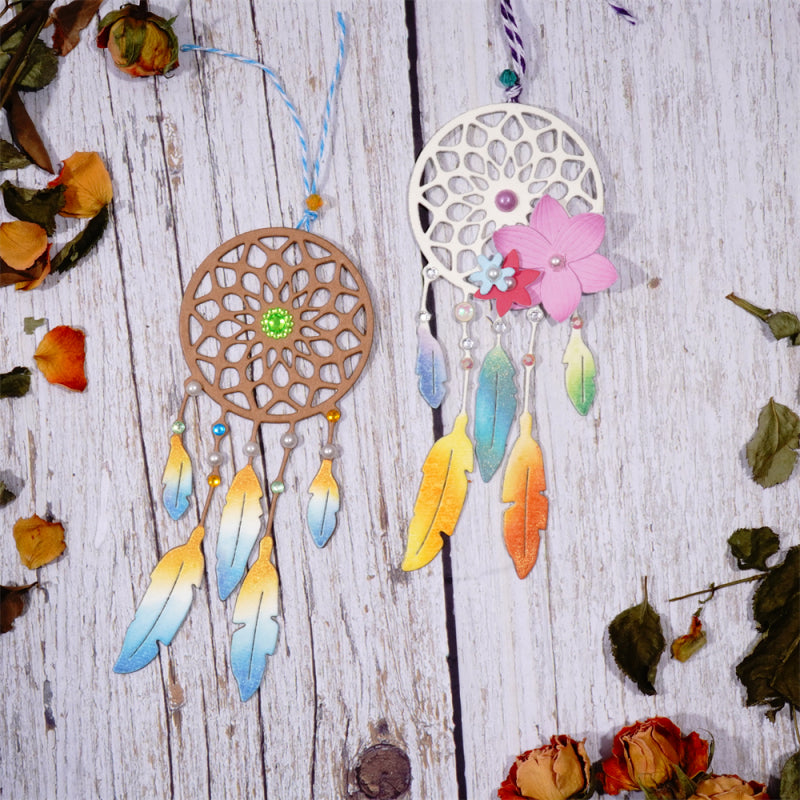 Kokorosa Metal Cutting Dies With Feather Dreamcatcher