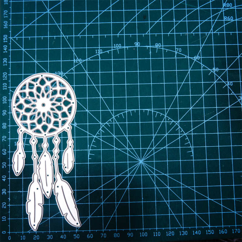 Kokorosa Metal Cutting Dies With Feather Dreamcatcher