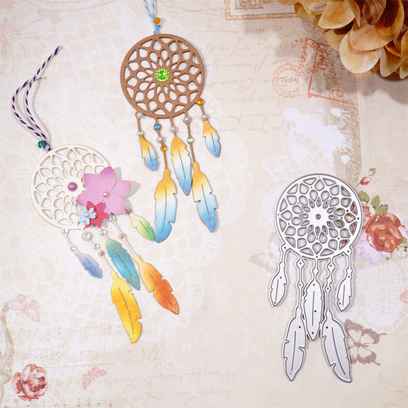 Kokorosa Metal Cutting Dies With Feather Dreamcatcher