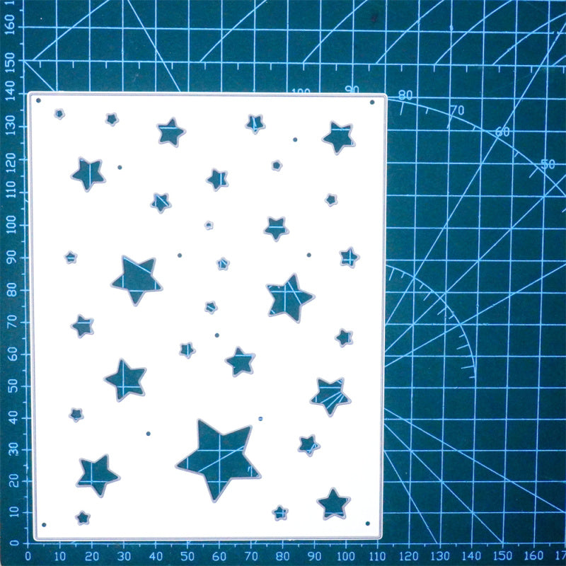 Kokorosa Metal Cutting Dies With Little Star Background Board