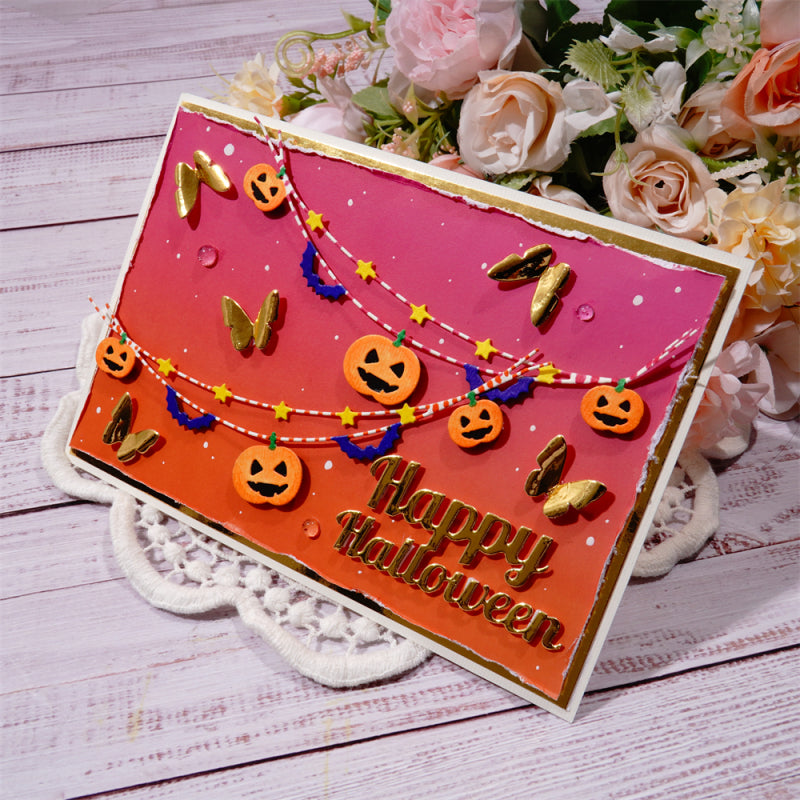 Kokorosa Metal Cutting Dies With Lovely Pumpkin Border