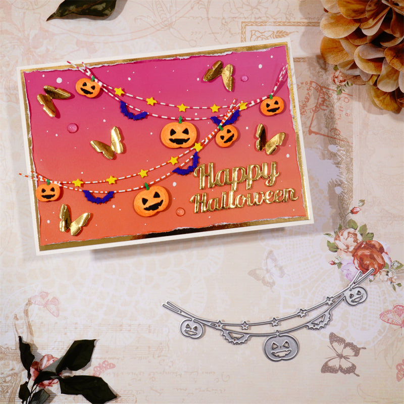 Kokorosa Metal Cutting Dies With Lovely Pumpkin Border