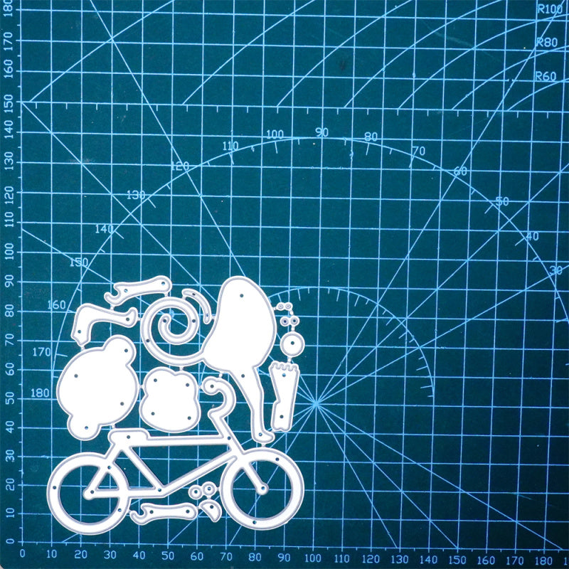 Kokorosa Metal Cutting Dies With Monkey Riding Bicycle