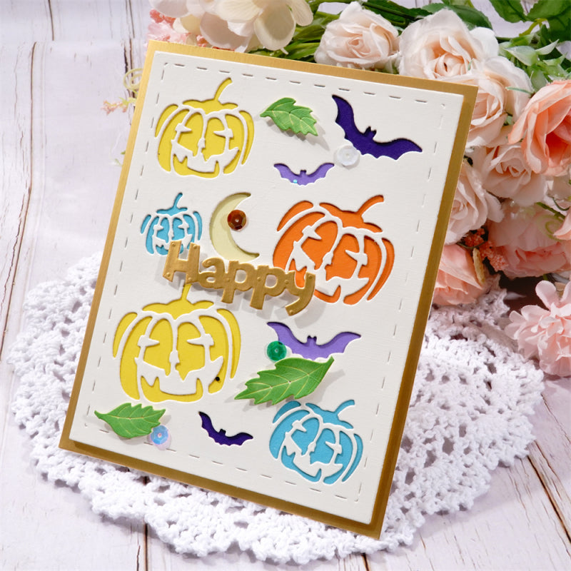 Kokorosa Metal Cutting Dies With Pumpkin Background Board