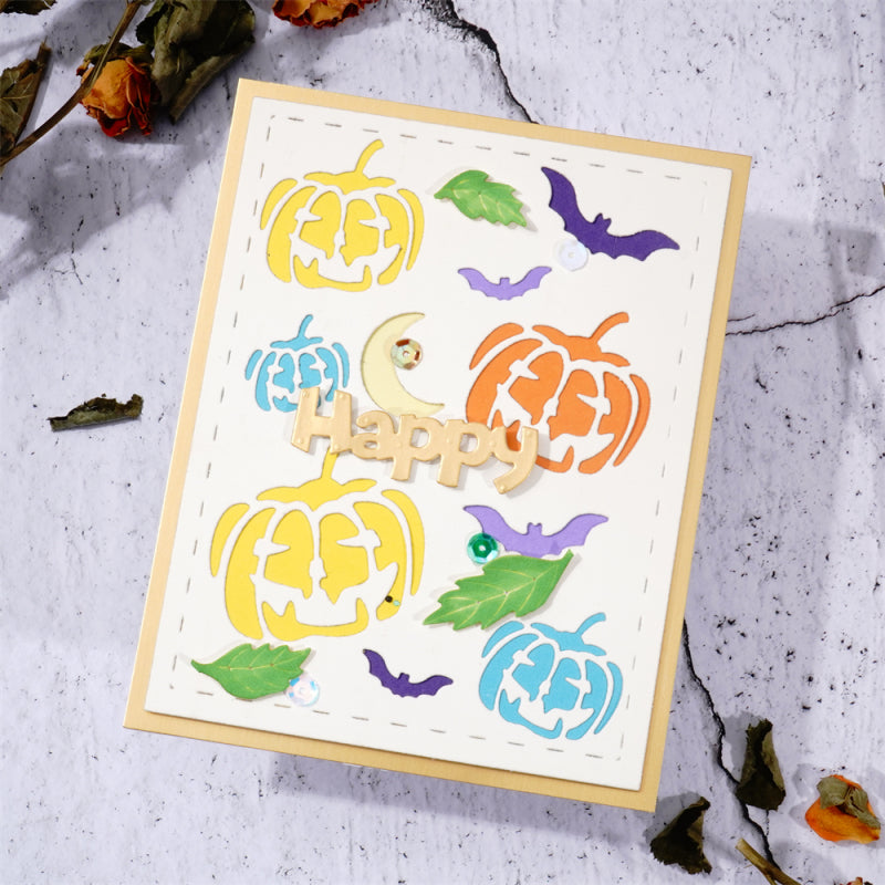 Kokorosa Metal Cutting Dies With Pumpkin Background Board