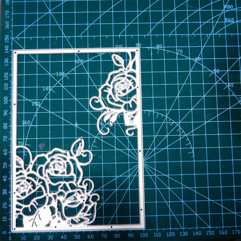 Kokorosa Metal Cutting Dies With Roses Border