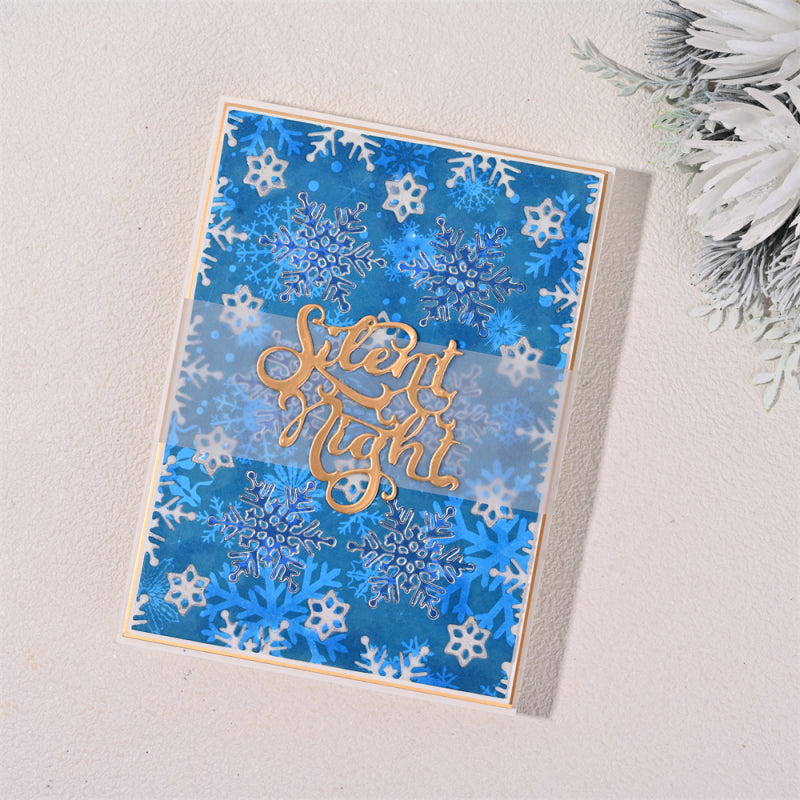 Kokorosa Metal Cutting Dies With Snowflake Background Board