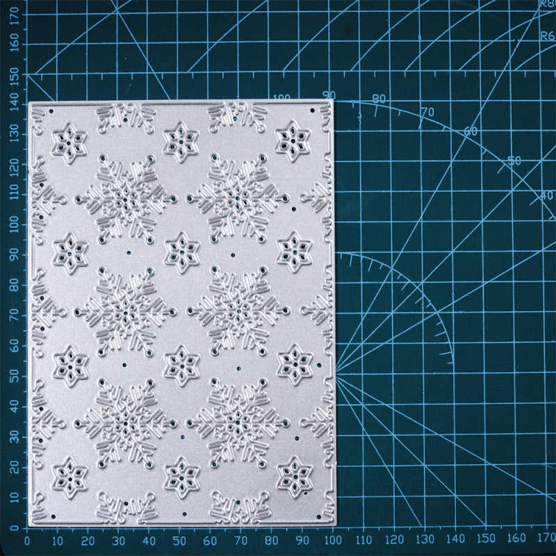 Kokorosa Metal Cutting Dies With Snowflake Background Board