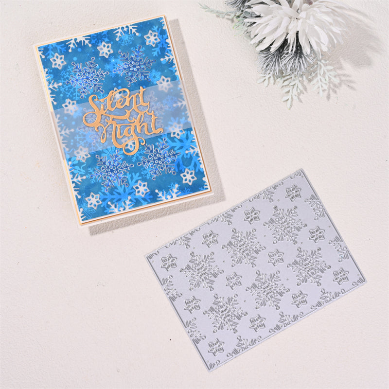 Kokorosa Metal Cutting Dies With Snowflake Background Board