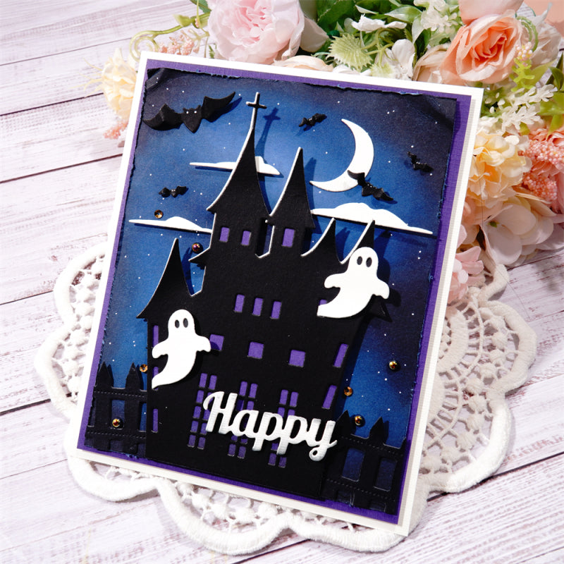 Kokorosa Metal Cutting Dies With Spooky Castle