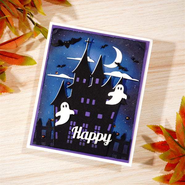 Kokorosa Metal Cutting Dies With Spooky Castle